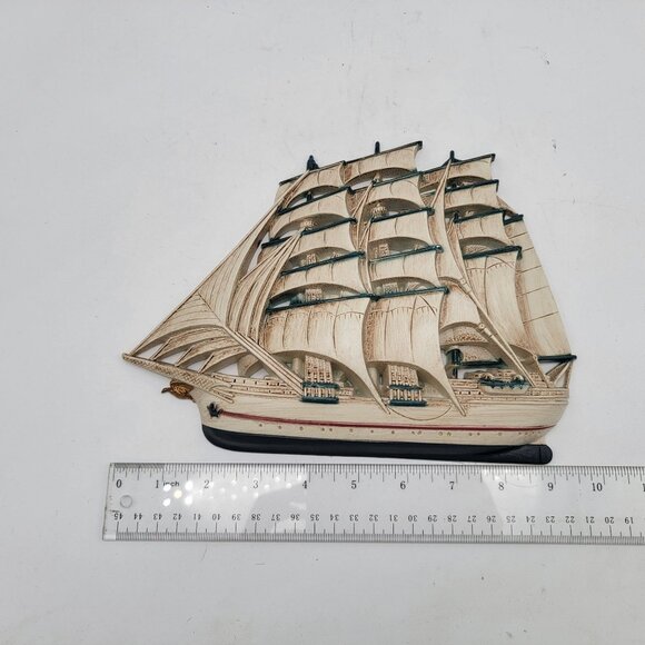 Vintage Nautical-Themed Burwood Ship Wall Decor Set of 2 - Picture 4 of 4